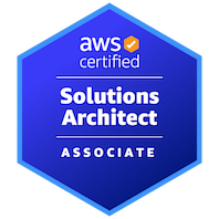 Certification badge for AWS Certified Solutions Architect - Associate