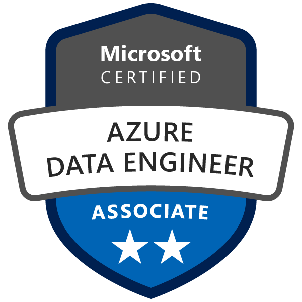 Certification badge for Azure Data Engineer Associate